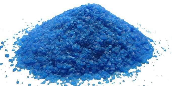 sulfato de cobre para unha fungo